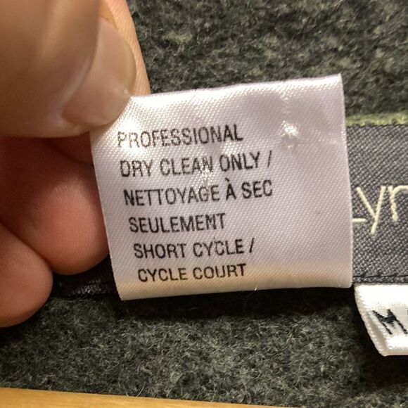 Melanie Lyne Green Wool Fall Career Jacket Blazer Shacket Size Medium - Picture 8 of 9